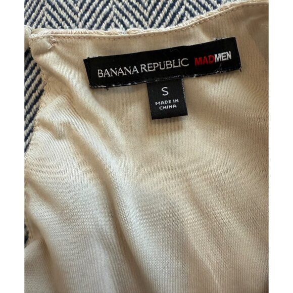 Banana Republic Mad Men Collection Beige Lace Sleeveless Top S - Picture 3 of 7